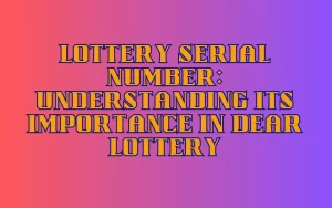 lottery serial number